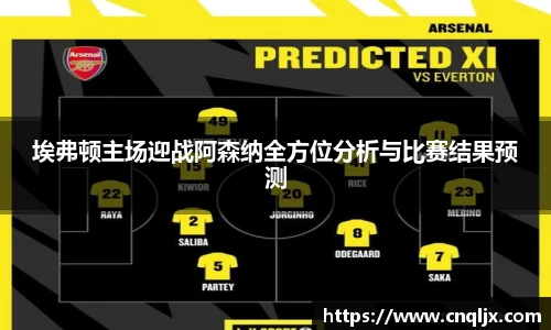 埃弗顿主场迎战阿森纳全方位分析与比赛结果预测